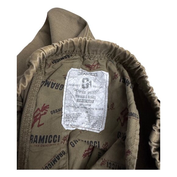 GRAMICCI Khaki Relaxed Fit Tan Casual Baggy Streetwear Vintage Pants Mens XL - Picture 3 of 9